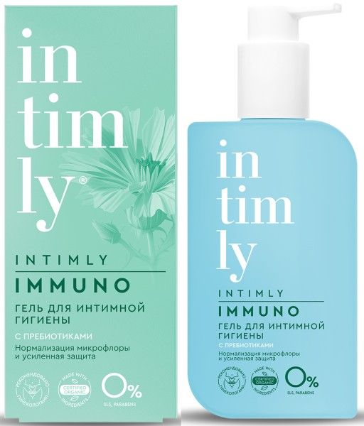 Изображение товара Гель для интимной гигиены Intimly с Пребиотиками 220мл Гель для интимной гигиены Intimly с Пребиотиками 220мл фотография