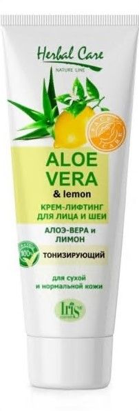 Изображение товара Крем-лифтинг для лица и шеи Herbal Care Алоэ-вера и лимон Ирис 100мл Крем-лифтинг для лица и шеи Herbal Care Алоэ-вера и лимон Ирис 100мл фотография