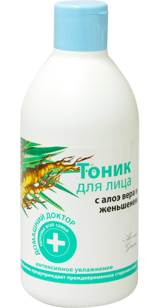 Изображение товара Домашний доктор Тоник для лица с алоэ вера и женьшенем, 300 мл Домашний доктор Тоник для лица с алоэ вера и женьшенем, 300 мл фотография
