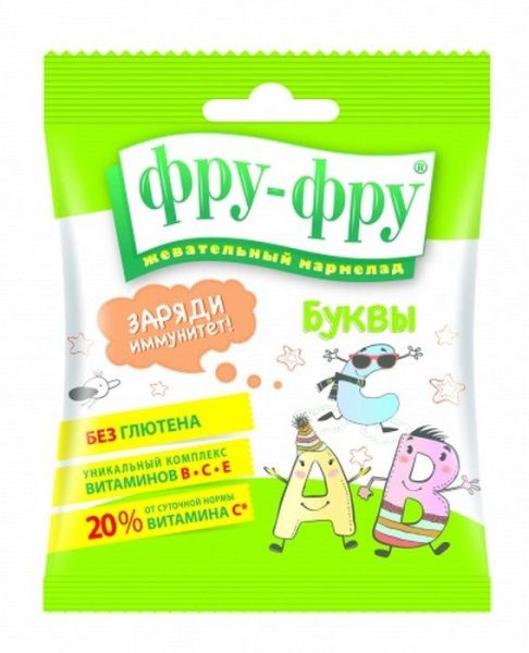 Изображение товара Мармелад Фру-фру буквы 50г Мармелад Фру-фру буквы 50г фотография