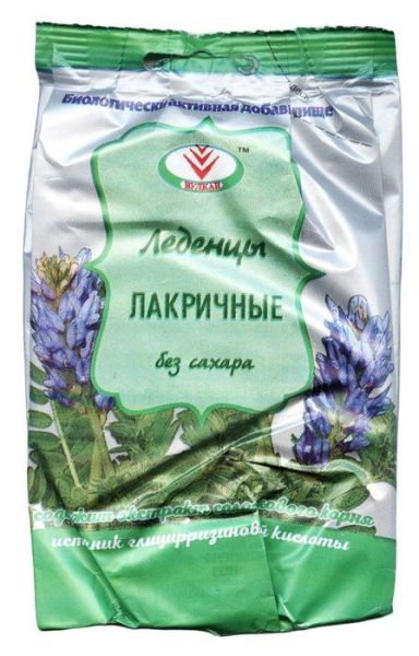 Изображение товара Леденцы лакричные от кашля без сахара 50г Леденцы лакричные от кашля без сахара 50г фотография